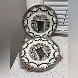 Royal Stafford Halloween 1666 Haunted Home salad plate- set of 4.